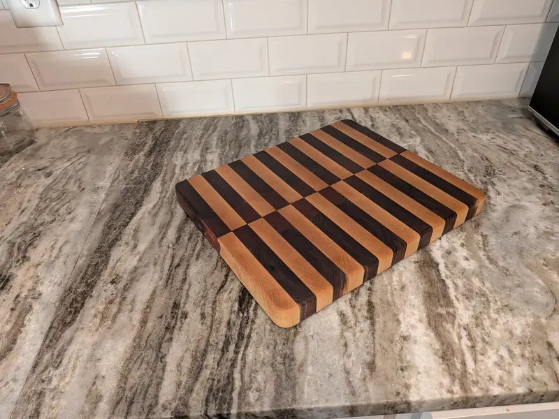 Maple, Walnut Sapele Stripes