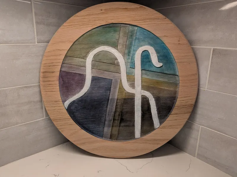 COS Logo Plaque 16" - Sanded border